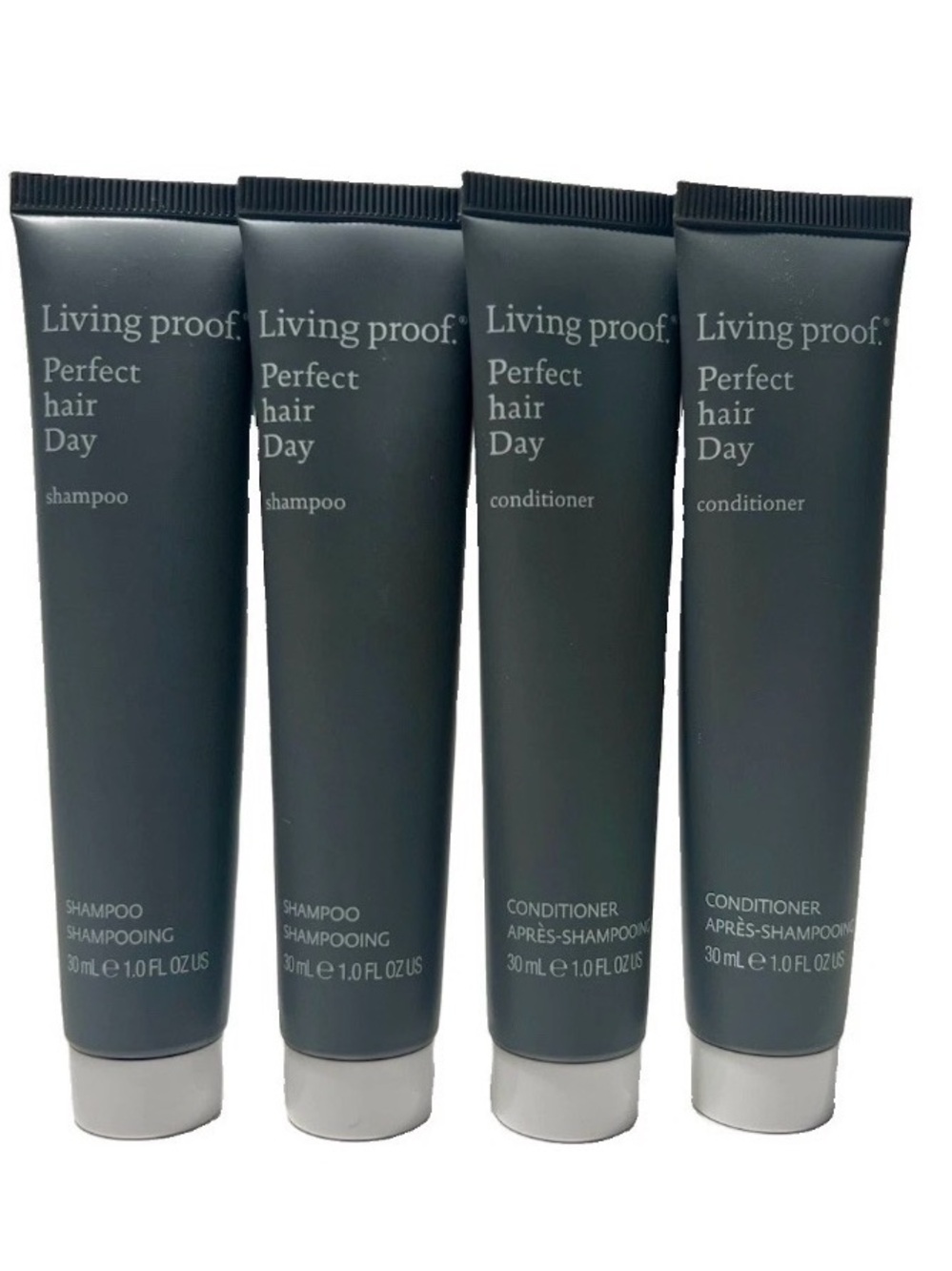 4x Living Proof Perfect Hair Day Travel Size Shampoo & Conditioner (2 of each)